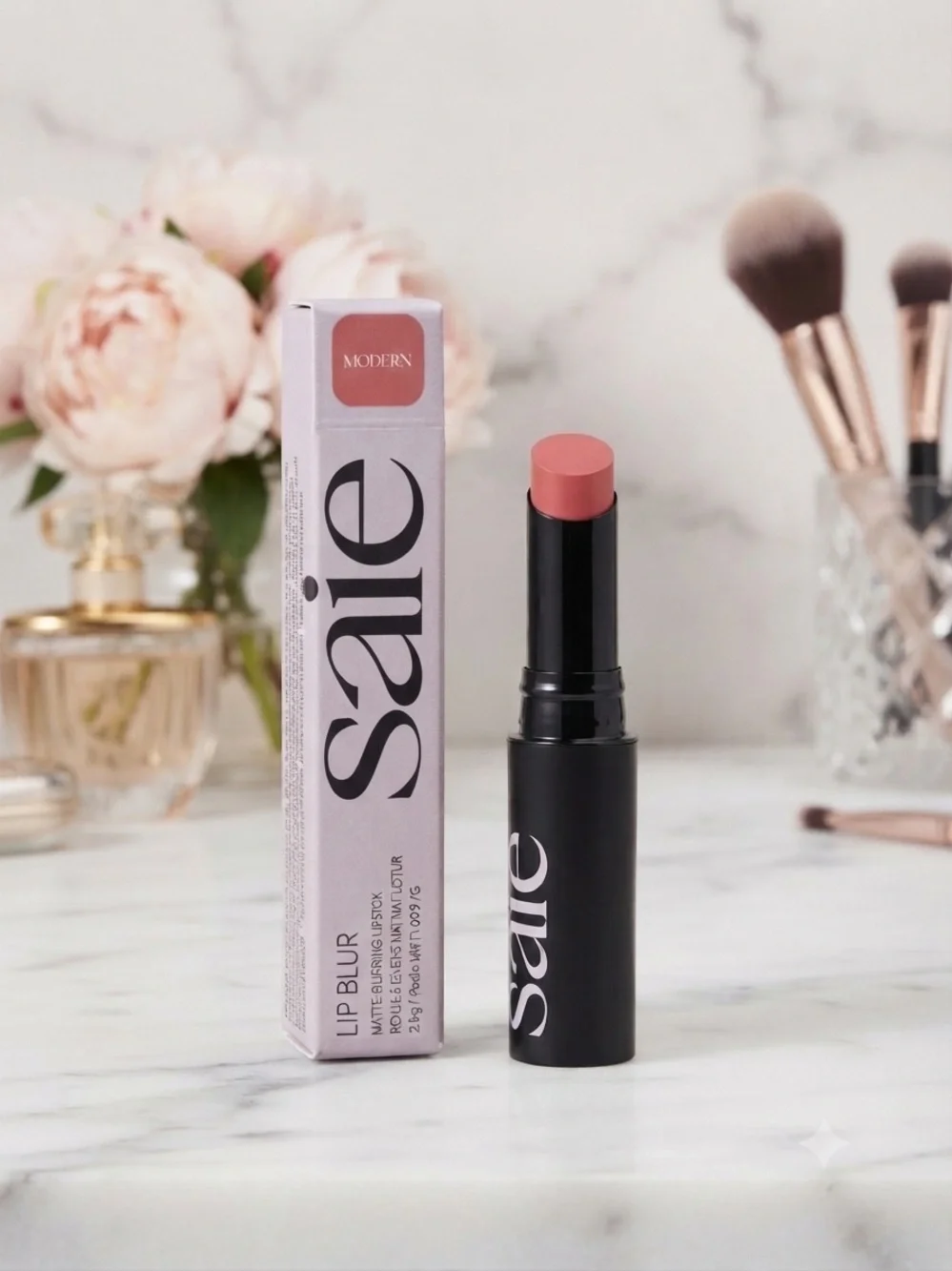 Saie Lip Blur Tinted Balm — Modern Peachy Rose
